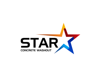 Star Concrete Washout logo design concepts #12
