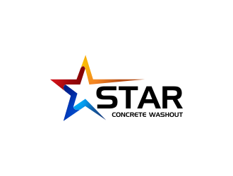 Star Concrete Washout logo design concepts #13