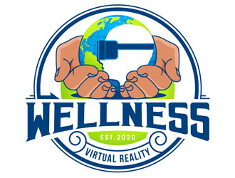 Wellness Virtual Reality  logo design by DreamLogoDesign