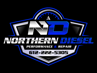 Northern Diesel Performance & Repair logo design by ORPiXELSTUDIOS