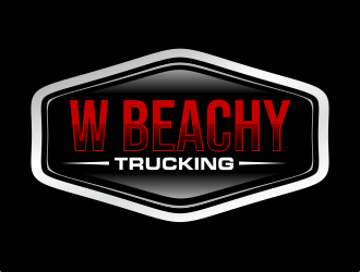 W Beachy Trucking logo design by Greenlight