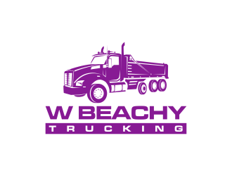 W Beachy Trucking logo design by GassPoll