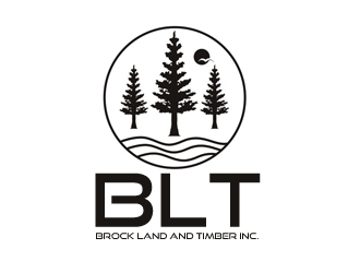 Brock Land and Timber logo design by samueljho