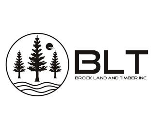Brock Land and Timber logo design by samueljho