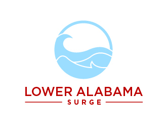Lower Alabama (L.A.)  Surge logo design by cybil