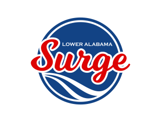 Lower Alabama (L.A.)  Surge logo design by maseru