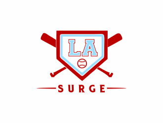 Lower Alabama (L.A.)  Surge logo design by Mahrein