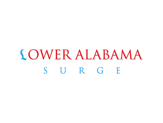Lower Alabama (L.A.)  Surge logo design by aryamaity