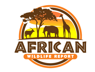African Wildlife Report Logo Design 