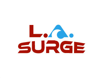 Lower Alabama (L.A.)  Surge logo design by aryamaity