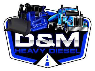 D&M Heavy Diesel logo design by Suvendu