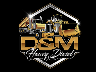D&M Heavy Diesel logo design by DreamLogoDesign