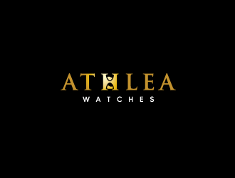 Athlea Watches logo design by syakira