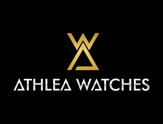 Athlea Watches logo design by rizuki