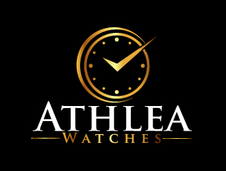 Athlea Watches logo design by ElonStark