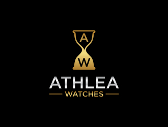 Athlea Watches logo design by javaz