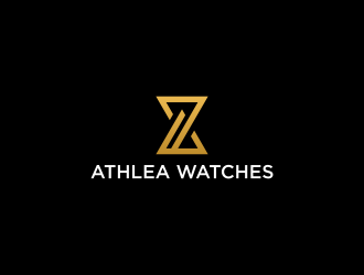 Athlea Watches logo design by pel4ngi