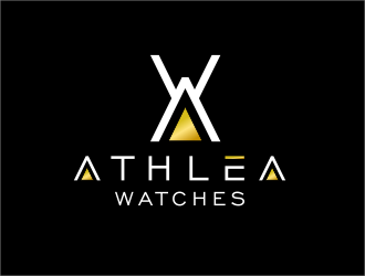 Athlea Watches logo design by serprimero