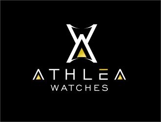 Athlea Watches logo design by serprimero