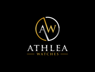 Athlea Watches logo design by haidar