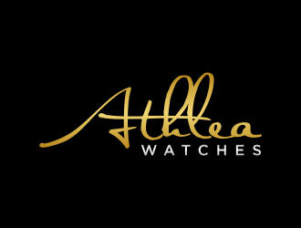 Athlea Watches logo design by GassPoll