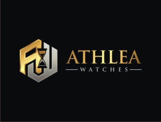 Athlea Watches logo design by josephira