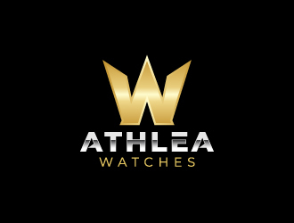 Athlea Watches logo design by NadeIlakes