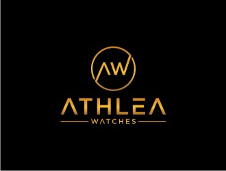 Athlea Watches logo design by sabyan