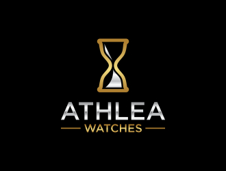 Athlea Watches logo design by javaz