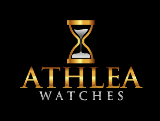 Athlea Watches logo design by ElonStark