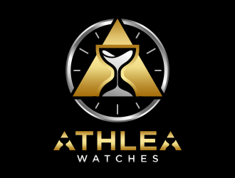 Athlea Watches logo design by pionsign