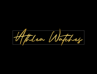 Athlea Watches logo design by giphone