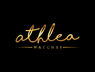 Athlea Watches logo design by afra_art