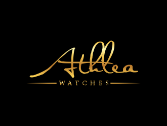 Athlea Watches logo design by afra_art