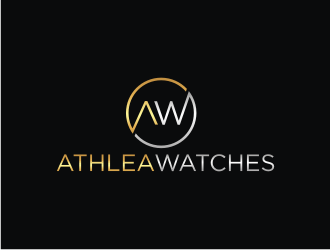 Athlea Watches logo design by muda_belia