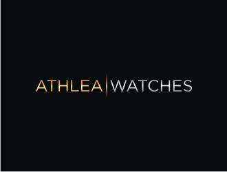 Athlea Watches logo design by muda_belia