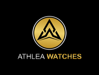 Athlea Watches logo design by giphone