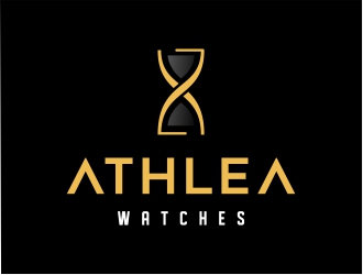 Athlea Watches logo design by Mardhi