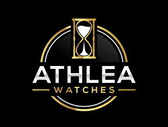 Athlea Watches logo design by ubai popi