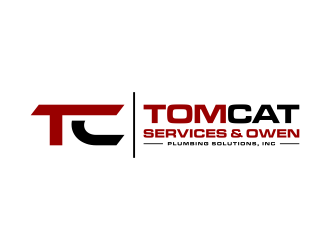 TomCat Services & Owen Plumbing Solutions, Inc. logo design by p0peye