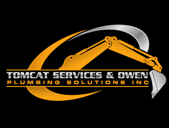 TomCat Services & Owen Plumbing Solutions, Inc. logo design by gearfx