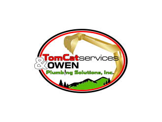 TomCat Services & Owen Plumbing Solutions, Inc. logo design by Msinur