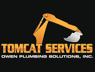 TomCat Services & Owen Plumbing Solutions, Inc. logo design by Suvendu