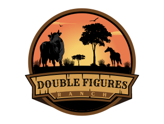 Double Figures Ranch logo design by Kruger
