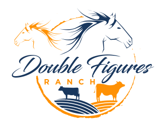 Double Figures Ranch logo design by qqdesigns