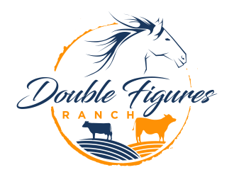 Double Figures Ranch logo design by qqdesigns