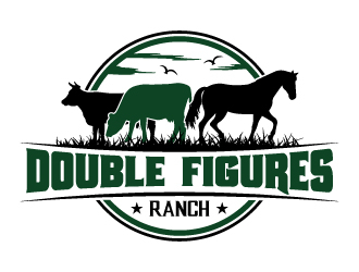 Double Figures Ranch logo design by uttam