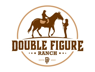 Double Figures Ranch logo design by rizuki