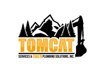 TomCat Services & Owen Plumbing Solutions, Inc. logo design by MarkindDesign