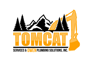 TomCat Services & Owen Plumbing Solutions, Inc. logo design by MarkindDesign